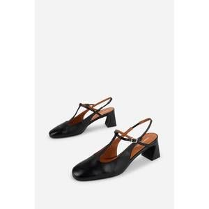NEW INTENTIONALLY BLANK women cosette slingback heel in black